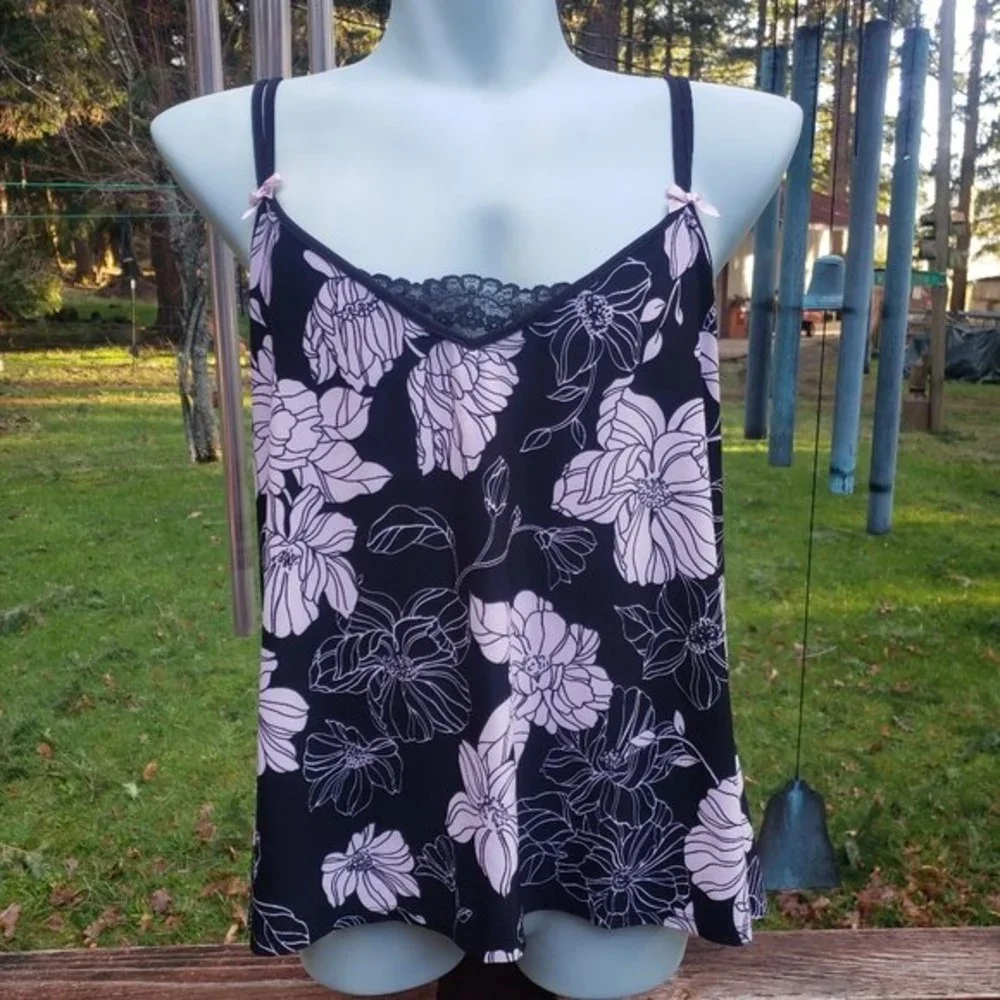 Linea Donatella Floral Nightie / Intimates Cami - Size L